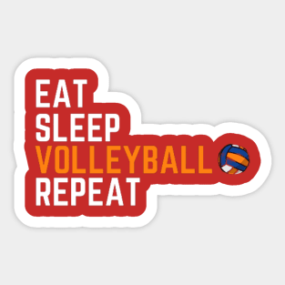 Eat.Sleep.Volleyball.Repeat Sticker